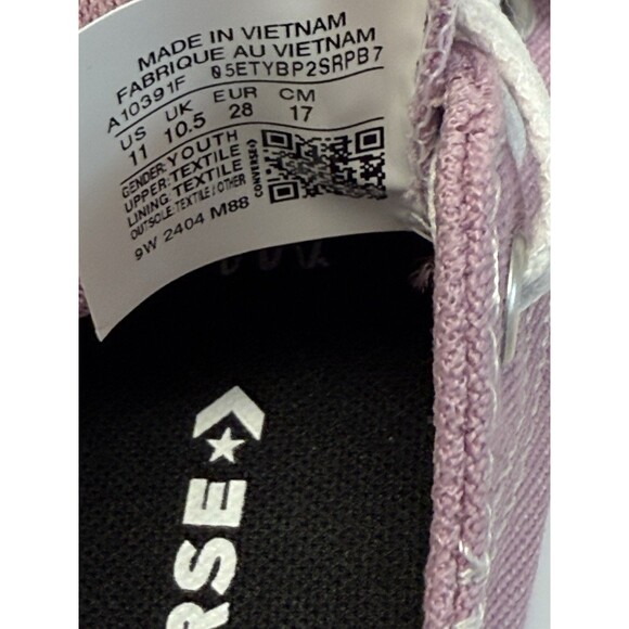 Converse Chuck Taylor  Purple All Star Move Low Platform Little Kids  Sz 11 New - Picture 11 of 12